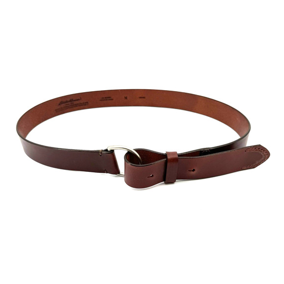 Eddie Bauer Women's Leather Belt Size Medium Brown Buckle Excellent - Picture 1 of 9